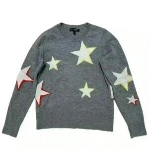 Banana Republic Star Novelty‎ Graphic Print
Crewneck Merino Wool Sweater Size S